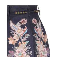 Pantaloni casual ZIMMERMANN Dama - Pantaloni casual ZIMMERMANN Zimmermann Shorts NAVY MULTI PAISLEY Femei (BM 18111915) - B-mall.ro