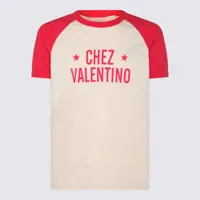 Tricouri Polo Valentino Garavani T-Shirt E Polo Butter-Red Barbati