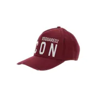 Sepci Red Baseball Cap With Maxi Logo Print On The Front And Logo Lettering On The Rear In Cotton Man Barbati