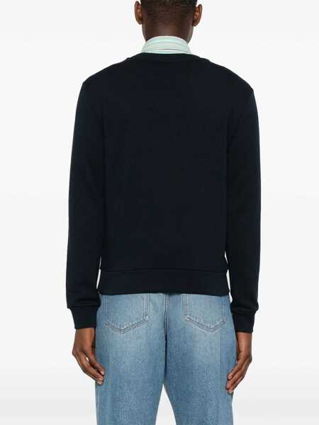 Pulovere A.P.C. A.P.C. Standard Rue Madame Cotton Crew-Neck Sweatshirt BLUE Barbati (BM 18113703) 5