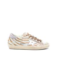 Sneakers Golden Goose "Super Star" Zebra Horsy Upper Suede Toe And Heel Laminated Star Shoes Femei