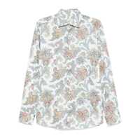 Camasi Etro White Linen Classic Shirt Barbati