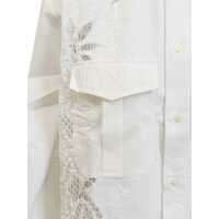Camasi MARINE SERRE pentru Barbati - Camasi MARINE SERRE Marine Serre Shirt With Embroidery And Logo WHITE Barbati (BM 18115176) - B-mall.ro
