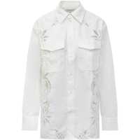 Camasi Marine Serre Shirt With Embroidery And Logo Barbati