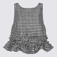 Topuri Ganni Black Top Femei
