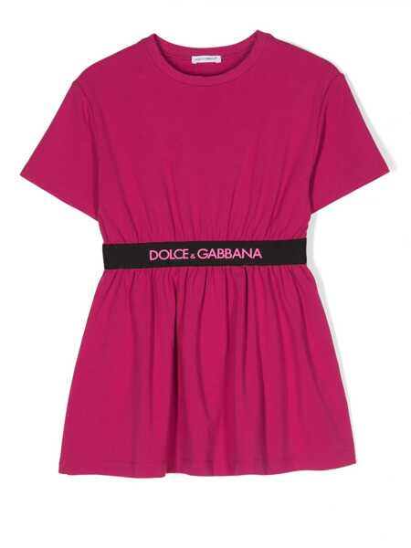 Rochii Dolce & Gabbana Short Sleeves Dress Fuchsia Fete (BM 18115365) 1