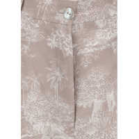 Pantaloni casual Toile de Jouy pattern Pants Femei