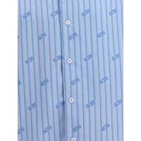 Camasi casual Pinstripe Bowling Shirt Barbati