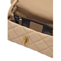 Genti de umar Marc Jacobs Dama - Genti de umar Marc Jacobs Mini Dual Beige Quilted Crossbody Bag With Turn-Lock Closure And Adjustable Shoulder Strap In Leather Woman Beige Femei (BM 18158274) - B-mall.ro