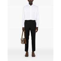 Imbracaminte Gucci pentru Barbati - Pantaloni Gucci Gucci Wool Blend Twill Bush-Trousers Black Barbati (BM 18160032) - B-mall.ro