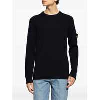 Pulovere Stone Island pentru Barbati - Pulovere Stone Island Stone Island Virgin Wool Crew-Neck Sweater BLUE Barbati (BM 18160650) - B-mall.ro