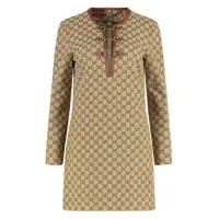 Rochii Gucci Gg Cotton Midi Dress Femei