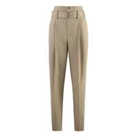 Pantaloni casual Bottega Veneta Cotton Gabardine Trousers Femei