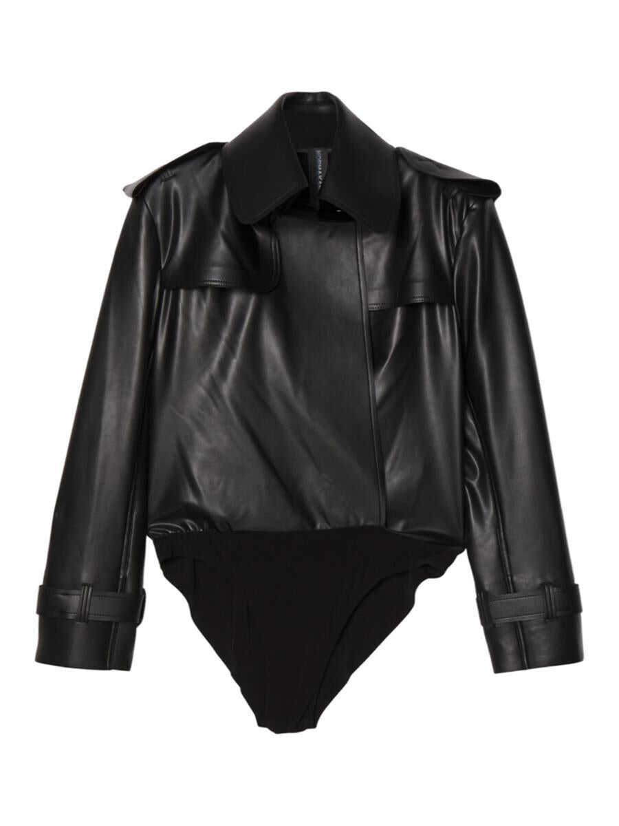 Geci NORMA KAMALI Norma Kamali Double Breasted Trench Body Black Femei (BM 18161073) 1