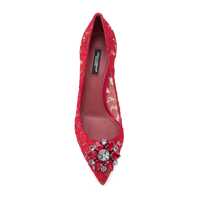 Pantofi cu toc Dolce & Gabbana Dama - Pantofi cu toc Dolce & Gabbana Dolce & Gabbana Bellucci Lace Pump RED Femei (BM 18161901) - B-mall.ro