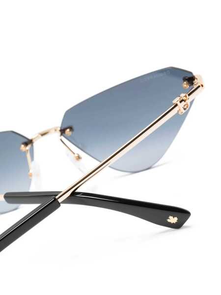 Ochelari de soare DSQUARED2 DSQUARED2 Sunglasses RHL9O GOLD BLACK Femei (BM 18162279) 3