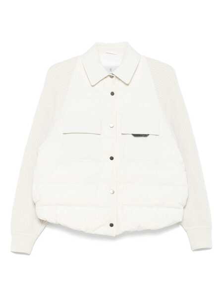 Geci Brunello Cucinelli Brunello Cucinelli Jackets WHITE Femei (BM 18164787) 1