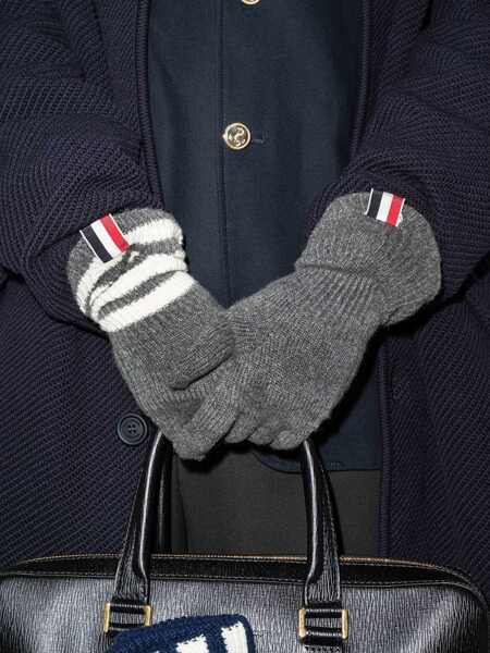 Manusi Thom Browne Thom Browne Gloves GREY Barbati (BM 18164823) 2
