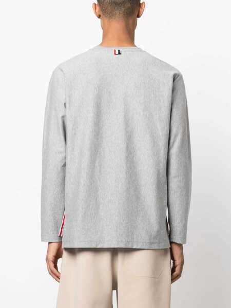 Topuri Thom Browne Thom Browne T-Shirts And Polos GREY Barbati (BM 18164841) 4