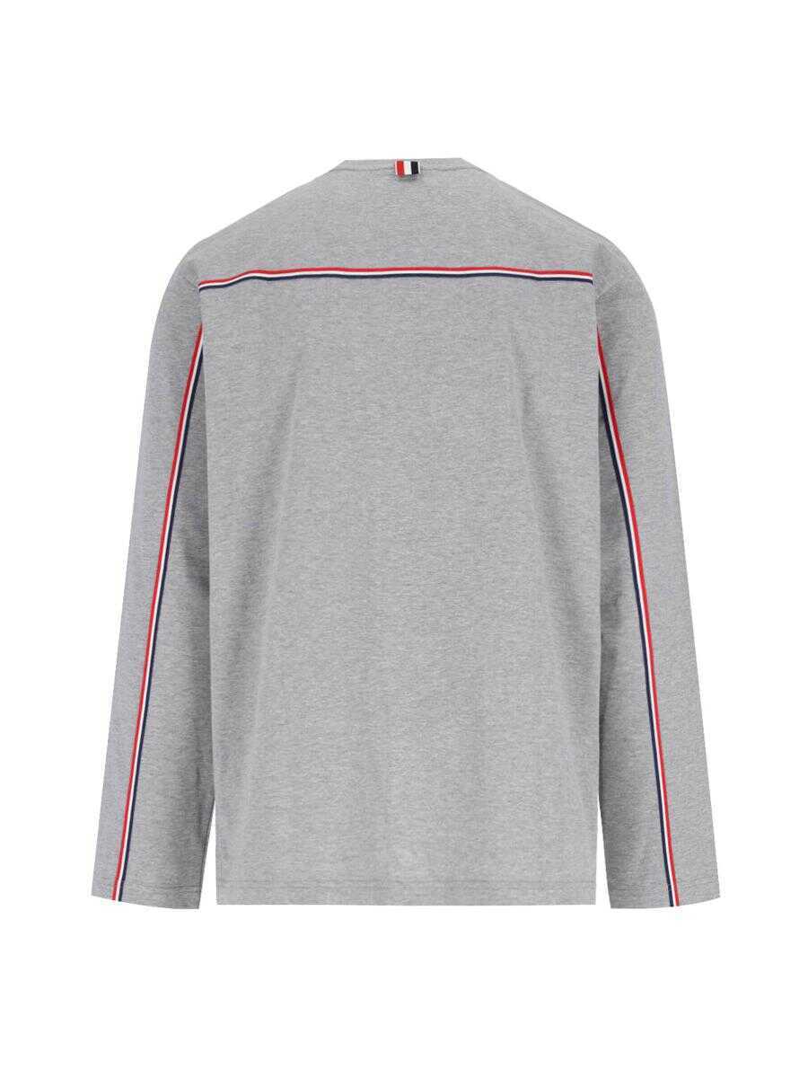 Topuri Thom Browne Thom Browne T-Shirts And Polos GREY Barbati (BM 18164847) 2