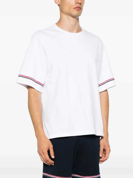Topuri Thom Browne Thom Browne T-Shirts And Polos WHITE Barbati (BM 18164871) 3