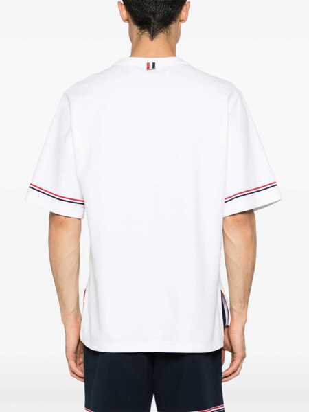 Topuri Thom Browne Thom Browne T-Shirts And Polos WHITE Barbati (BM 18164874) 4