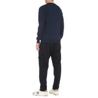 Pulovere THE (ALPHABET) pentru Barbati - Pulovere THE ALPHABET The Alphabet The Knit - Cotton Crew-Neck Sweater BLUE Barbati (BM 18165681) - B-mall.ro