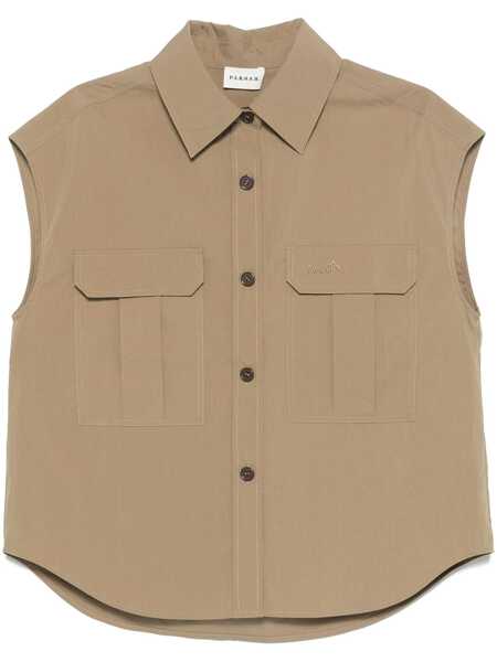 Camasi P.A.R.O.S.H. SHIRT Beige Femei (BM 18166146) 1