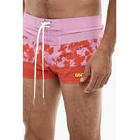 Sorturi de baie DSQUARED2 pentru Barbati - Sorturi de baie DSQUARED2 Logoed Swim Short With Floral Motif Pink Barbati (BM 18166825) - B-mall.ro