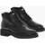 DSQUARED2 Lace-Up Manchester Leather Booties Black