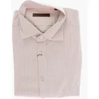Camasi casual Id Awning Striped Cotton Shirt Barbati