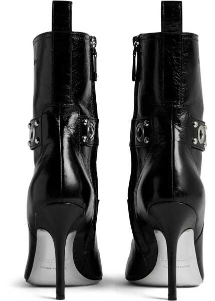 Pantofi stiletto DSQUARED2 Patent Leather Pumps Gothic Pointed Toe 11 Cm Heel Black Femei (BM 18167044) 3