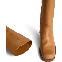 Cizme pentru Barbati - Cizme casual DSQUARED2 Hammered Leather Biker Boots Heel 5 Cm Brown Barbati (BM 18167053) - B-mall.ro