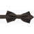 CORNELIANI Micro Polka Dot Patterned Silk Bow Tie Brown