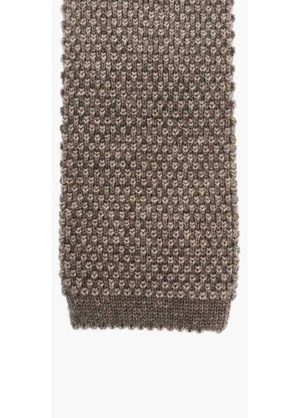 Cravate CORNELIANI Cashmere Blend Knitted Tie Beige Barbati (BM 18167125) 2
