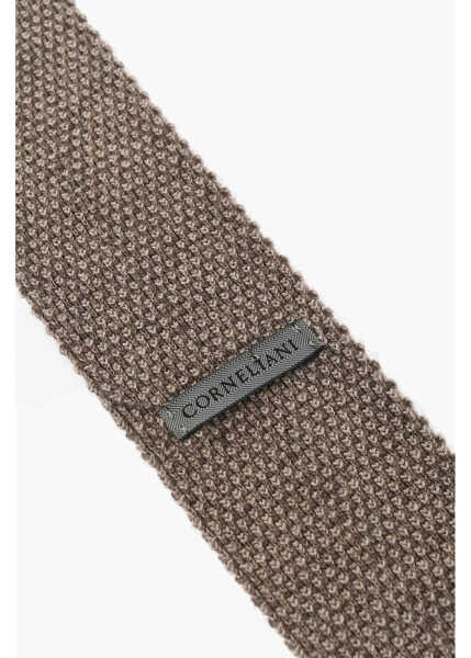 Cravate CORNELIANI Cashmere Blend Knitted Tie Beige Barbati (BM 18167125) 3