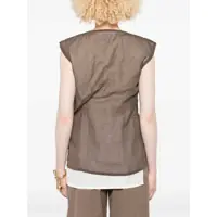 Imbracaminte THE ROW Dama - Bluze THE ROW Inawa Top BROWN Femei (BM 18167380) - B-mall.ro