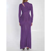 Rochii Self-Portrait Dama - Rochii elegante Self-Portrait Long Dress With Cut-Out PURPLE Femei (BM 18167413) - B-mall.ro