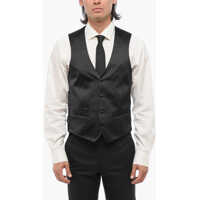 Veste costum Silk Satin Vest With Covered Buttons Barbati