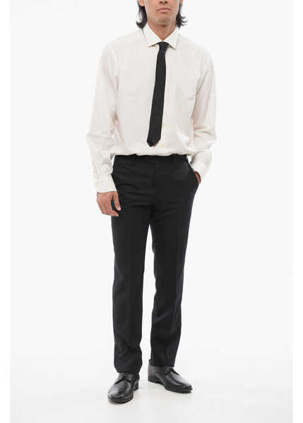 Pantaloni eleganti CORNELIANI Virgin Wool Leader Pants With Flush Pockets Black Barbati (BM 18167545) 4