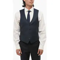 Veste costum CORNELIANI Cerimonia Academy Geometric Motif Vest With Five Buttons