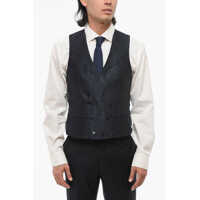 Veste costum CORNELIANI Double Brested Vest With Damasked Motif