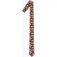 Cravate Cc Collection Floral Patterned Wool Tie Barbati