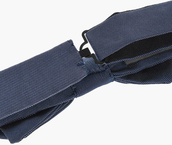 Papioane CORNELIANI Silk Ceremony Bow Tie Blue Barbati (BM 18168028) 3