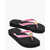 DSQUARED2 Rubber Thong Sandals With Heart Detail Pink