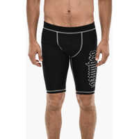 Pantaloni scurti Biker Shorts Gothic With Logo Print Barbati