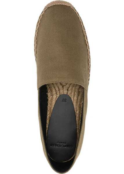 Balerini Saint Laurent Espadrille In Gabardine GREEN Femei (BM 18168226) 4