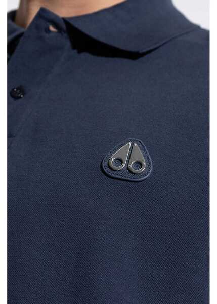 Tricouri Polo Moose Knuckles Everett Gold Polo Shirt BLUE Barbati (BM 18168250) 5