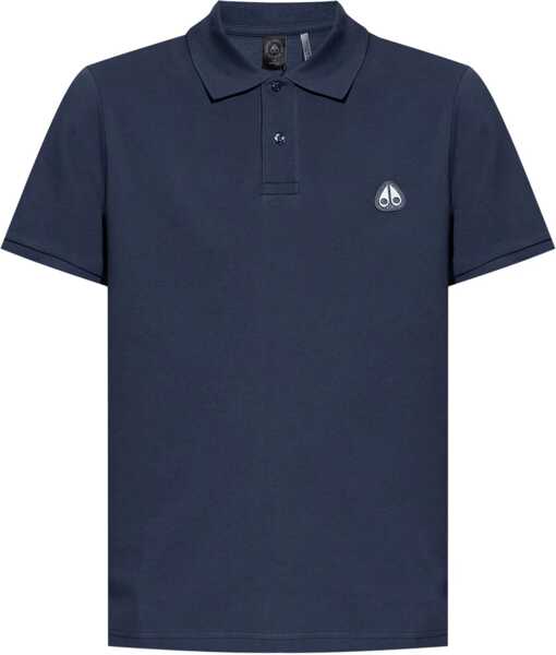 Tricouri Polo Moose Knuckles Everett Gold Polo Shirt BLUE Barbati (BM 18168250) 1