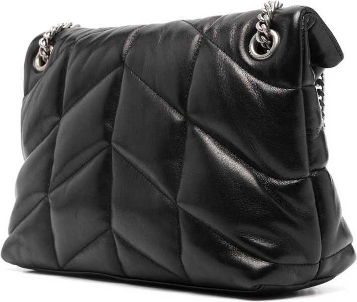 Genti de umar Saint Laurent Loulou Puffer Bag Small BLACK Femei (BM 18168277) 3